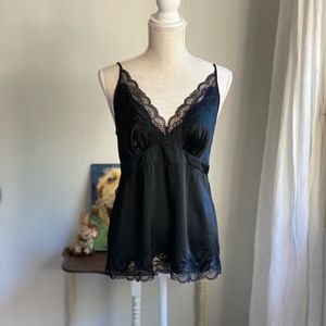 Soma Black Lace & Silk Cami